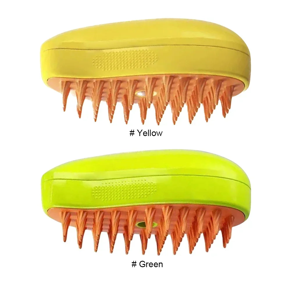 Steam Pet Brush Massage Dog Steamy Brush Spray Hair Removal Comb