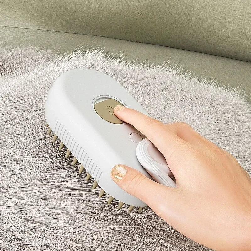 Steam Pet Brush Massage Dog Steamy Brush Spray Hair Removal Comb