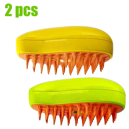 Steam Pet Brush Massage Dog Steamy Brush Spray Hair Removal Comb